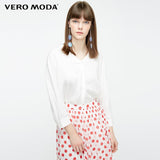Vero Moda Women's OL Style Vintage V-neckline Pure Shirt | 319131553